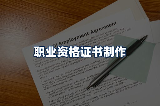 职业资格展示